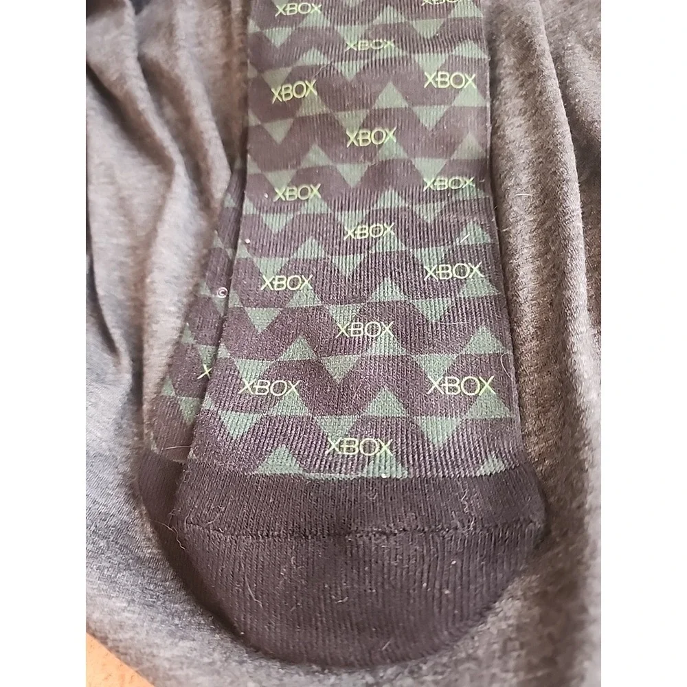 new XBOX  Gaming Console Logo Adult Crew black Socks 1 Pair Black Green
